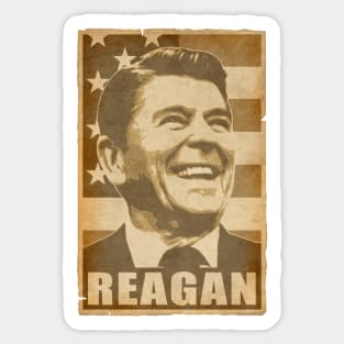 Ronald Reagan Propaganda Poster Pop Art Sticker